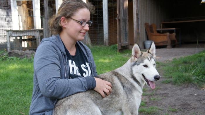 Lisa und Husky